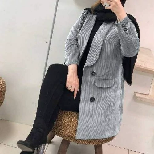 مانتو  زنانه  مخمل کبریتی