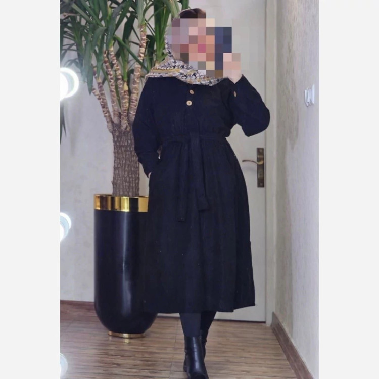 پیراهن زنانه مخمل کبریتی