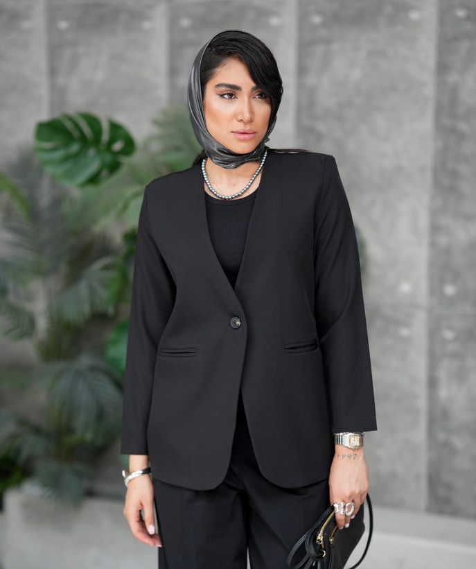 کت تک زنانه یقه هفت مهستی